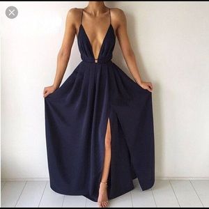 Casual halter maxi dress